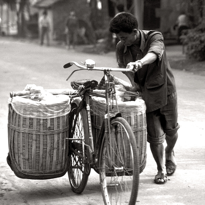 trasporto con bicicletta Chengdu, Sichuan, Cina